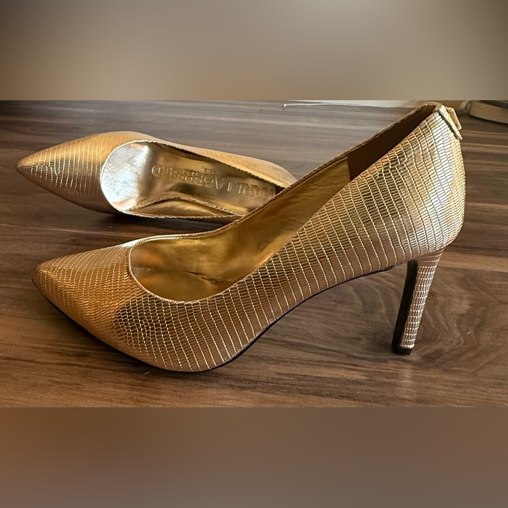 Karl Lagerfeld Paris Metallic Heels – Size 9M / EU 40 – Like New